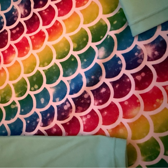 Amazon Kids Rainbow Scales Rashguard Set - Picture 2 of 5
